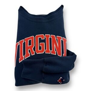 Mincer's Blue Crewneck Cotton Poly Sweatshirt Virginia Cavaliers Made in USA Med